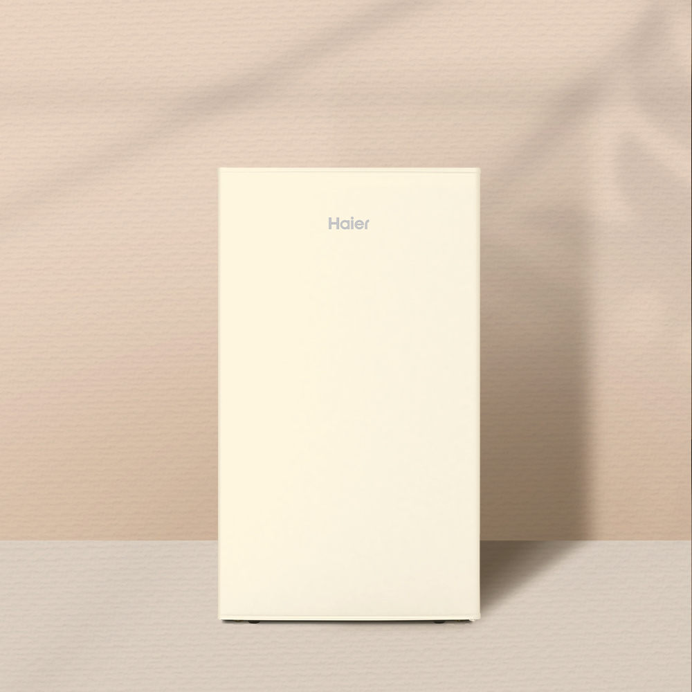 하이얼 소형 미니 레트로 냉장고 HRT93MDI 85L 크림아이보리