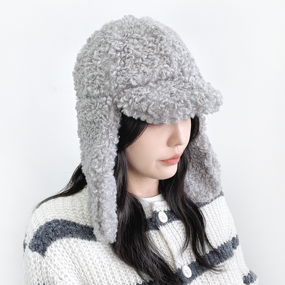 삿포로 뽀글이 양털 여자 남자 방한 겨울 귀도리 트래퍼햇 군밤 귀달이 모자