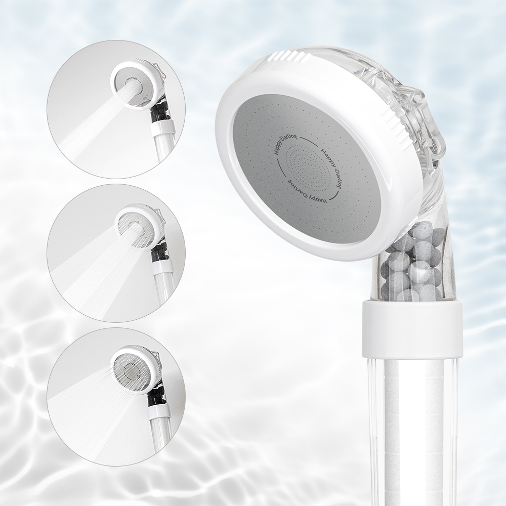 해피달링 수압상승 3단 조절 3WAY 필터 샤워기 헤드 (이벤트 필터 +8p 행사)