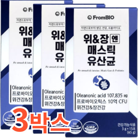 프롬바이오 위엔장 매스틱 유산균 프로바이오틱스 10억 유산균 CFU 장건강 위건강