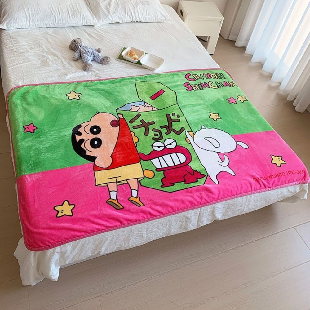짱구는 못말려 담요 귀여운 짱구 캐릭터 캠핑 극세사 블랑켓 쇼파 블랭킷