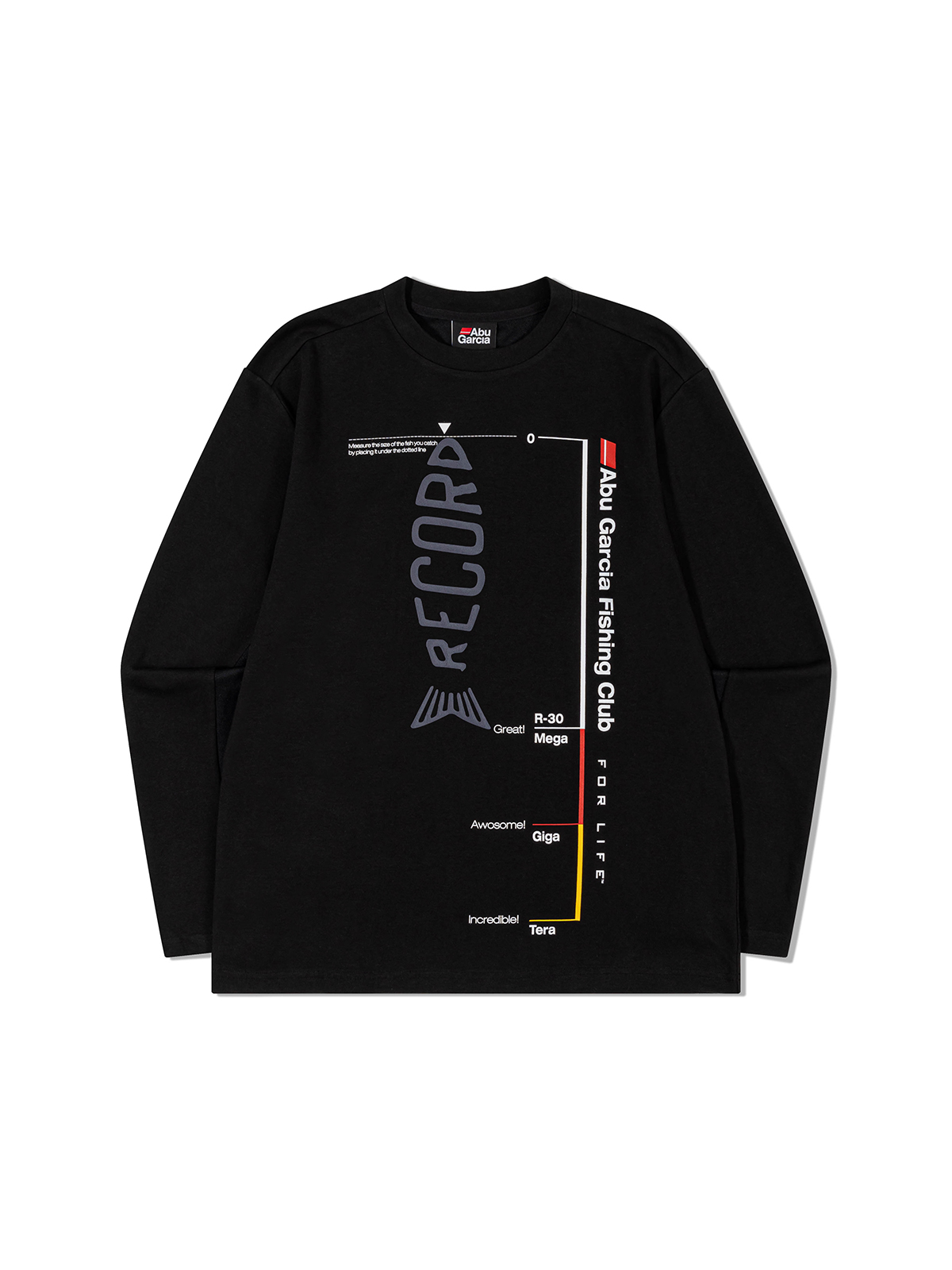 아부가르시아 피쉬 룰러 그래픽 티셔츠 BLACK 제품 이미지