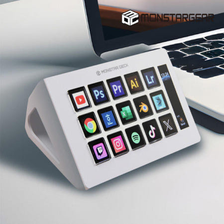 몬스타기어 몬스타덱 TS115 한글 스트림덱 유튜브 동영상 방송 편집 매크로 포토샵 단축키