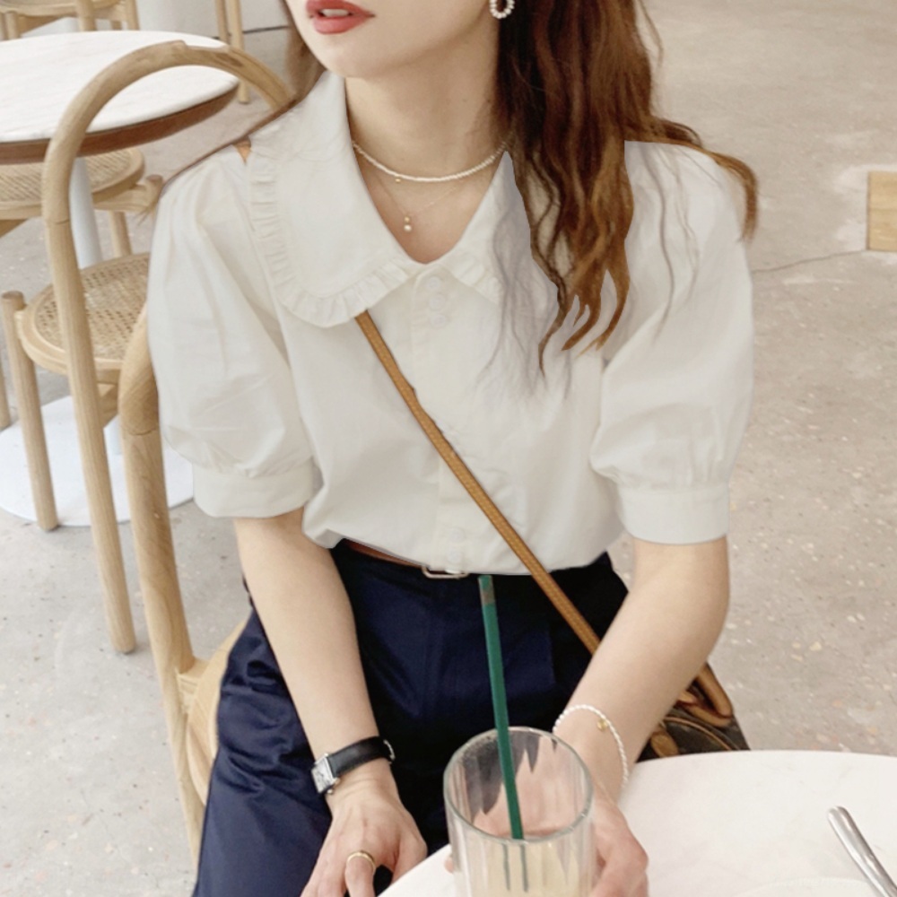 놀아주는여자 11회 한선화 블라우스 셔츠 고은하 슬림한 퍼프 의상 옷 패션 - 메인 이미지