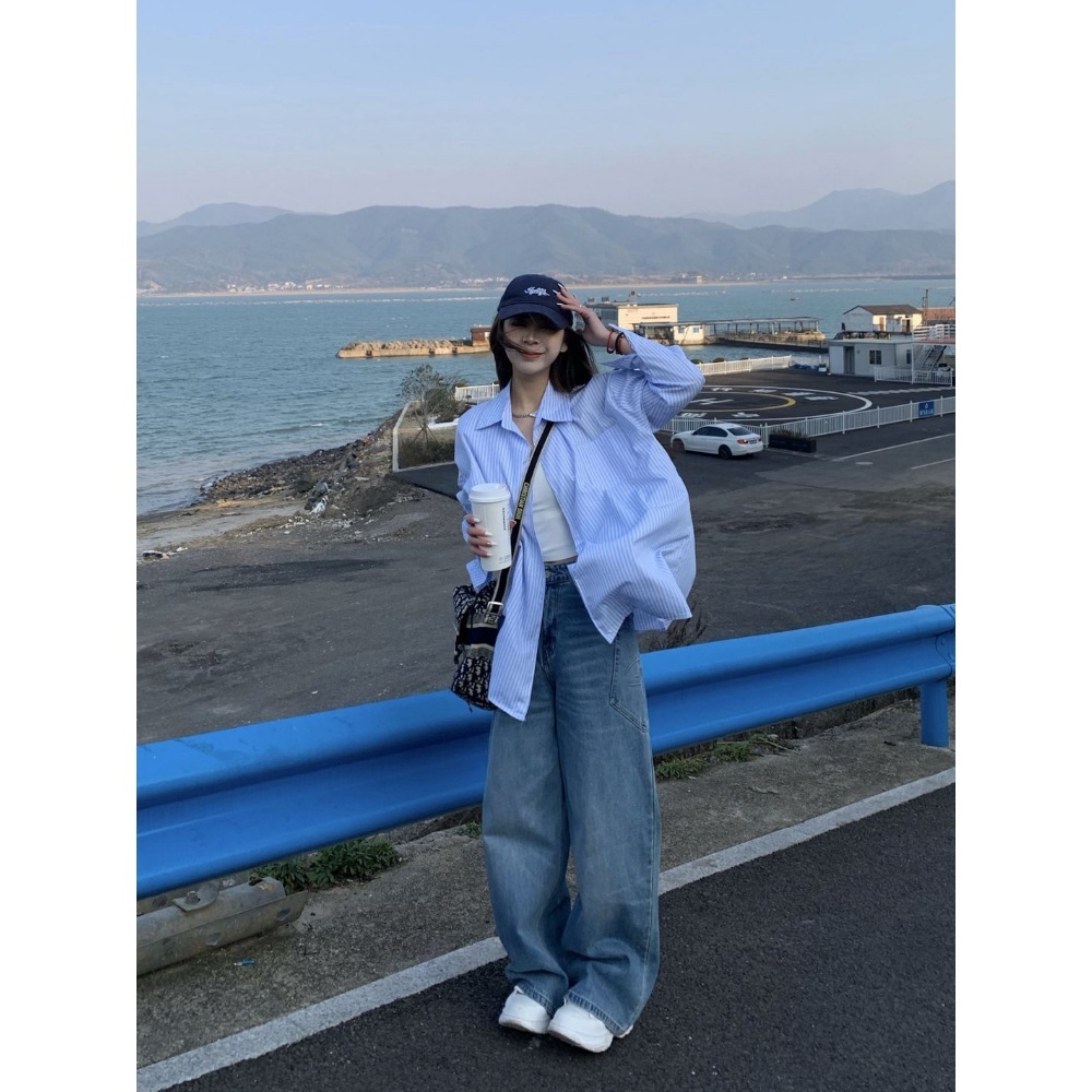 용감무쌍 용수정 46회 엄현경 셔츠 블라우스 용수정 오버핏 간절기 의상 옷 패션 - 상세 이미지 3