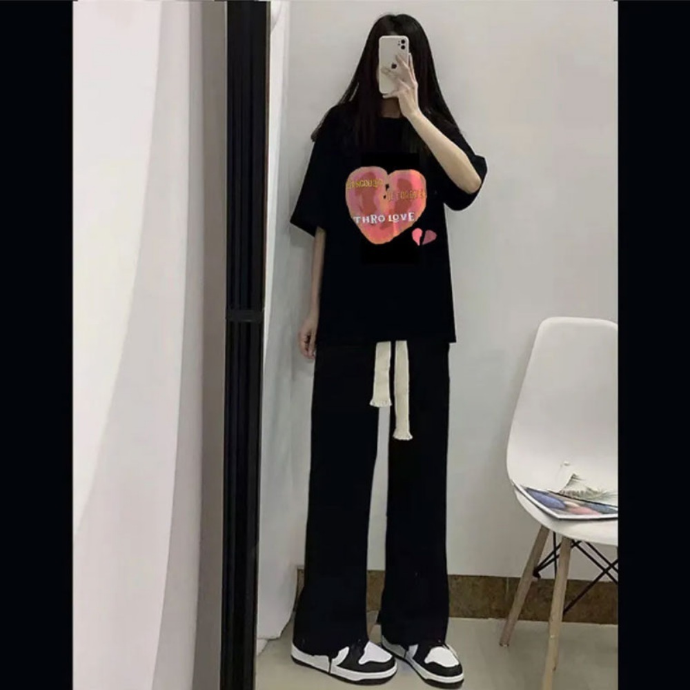 미우새 402회 풍자 티셔츠 반팔 루즈한 오버핏 의상 옷 패션 - 상세 이미지 2