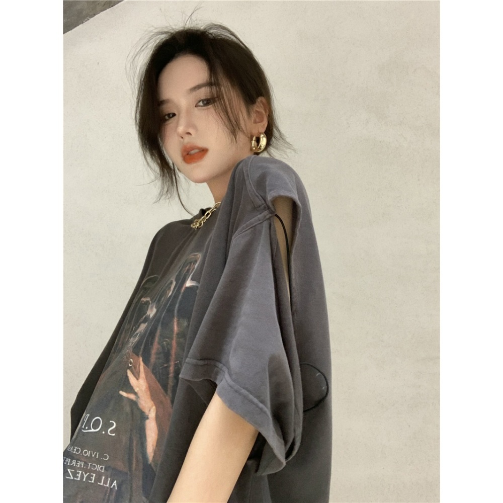 동상이몽2 350회 전은지 티셔츠 반팔 오프숄더 어깨 트임 의상 옷 패션 - 상세 이미지 2