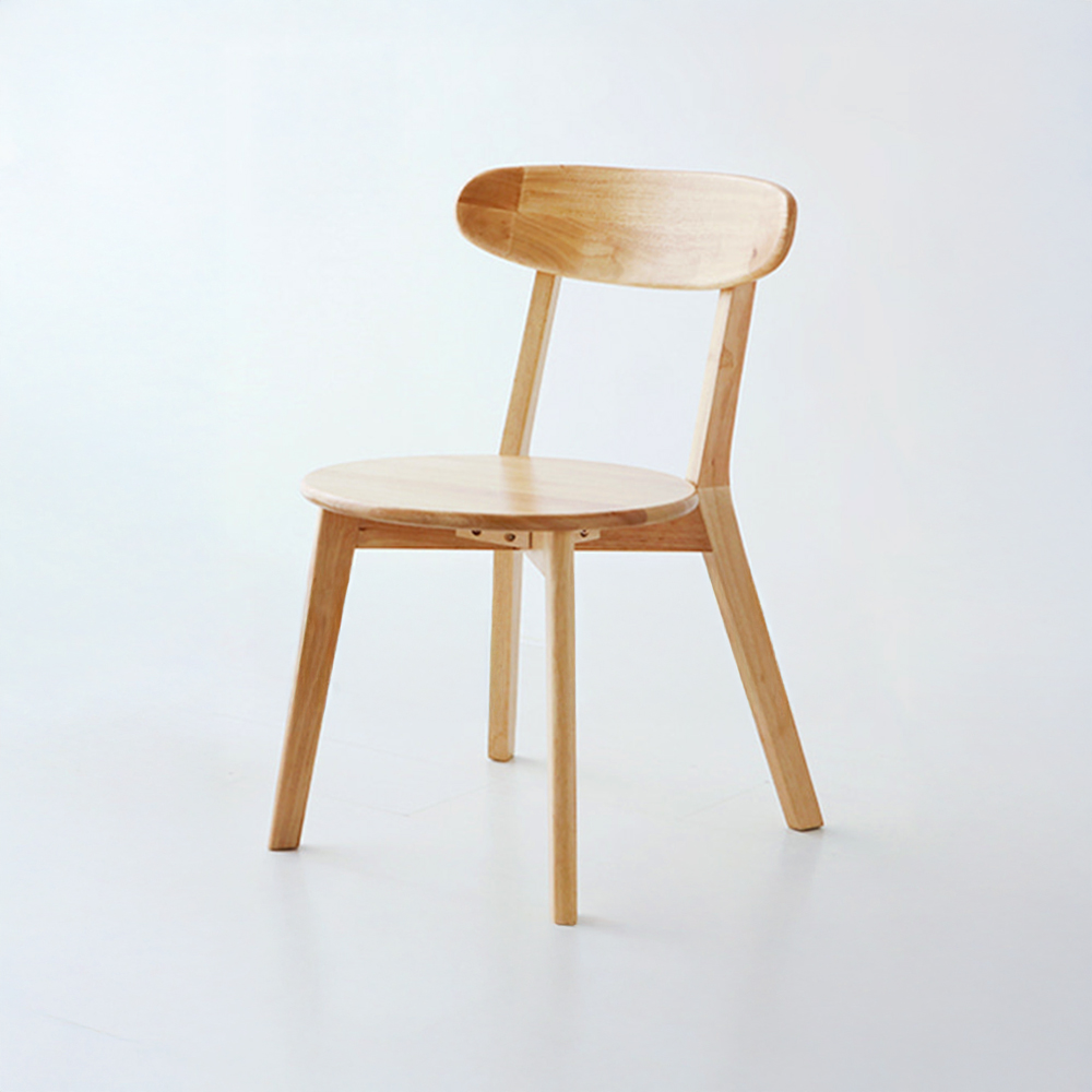 MUARA 원목의자 고무나무 내추럴 2469.4589