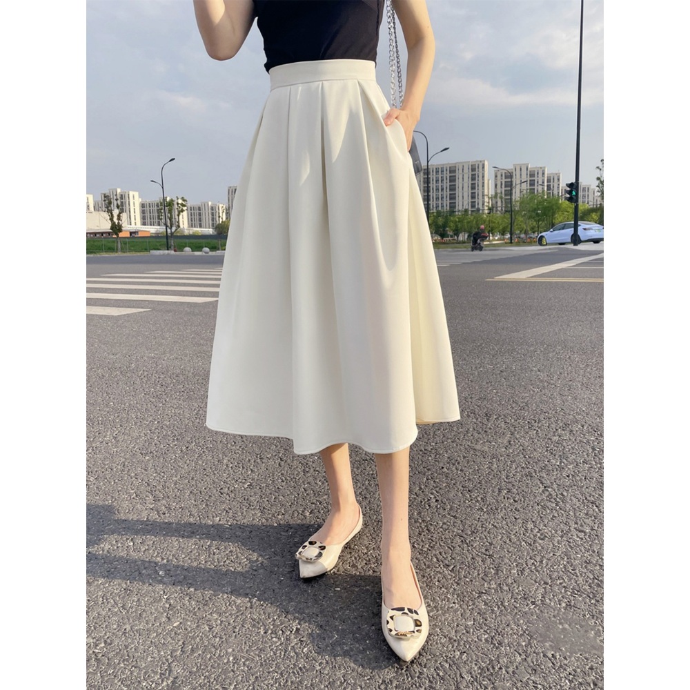 뉴진스 하니 스커트 치마 일본 푸른 산호초 공연 의상 A라인 미디 의상 옷 패션 - 상세 이미지 2