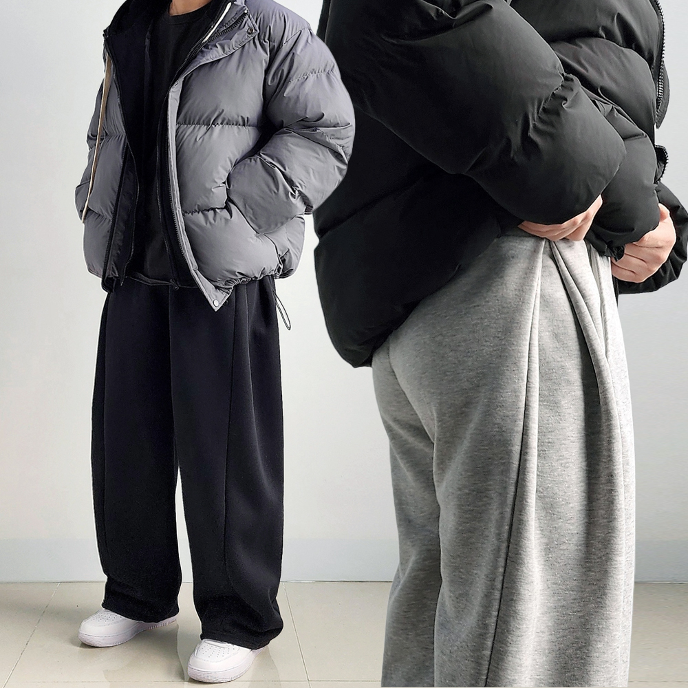 벌룬팬츠 기모스웻팬츠 남자기모바지 통큰바지 - 상품 이미지