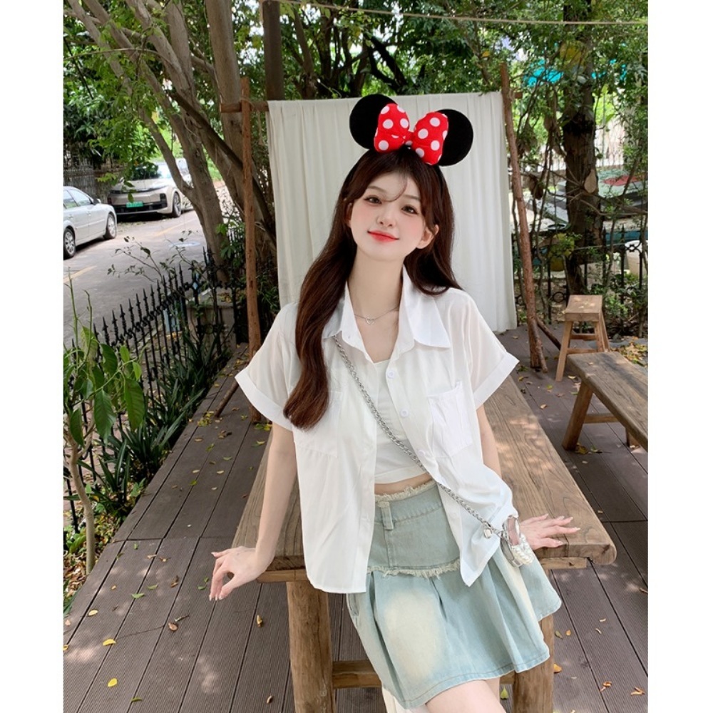 전참시 306회 송은이 셔츠 블라우스 반팔 핑크 고급진 카라넥 의상 옷 패션 - 상세 이미지 4