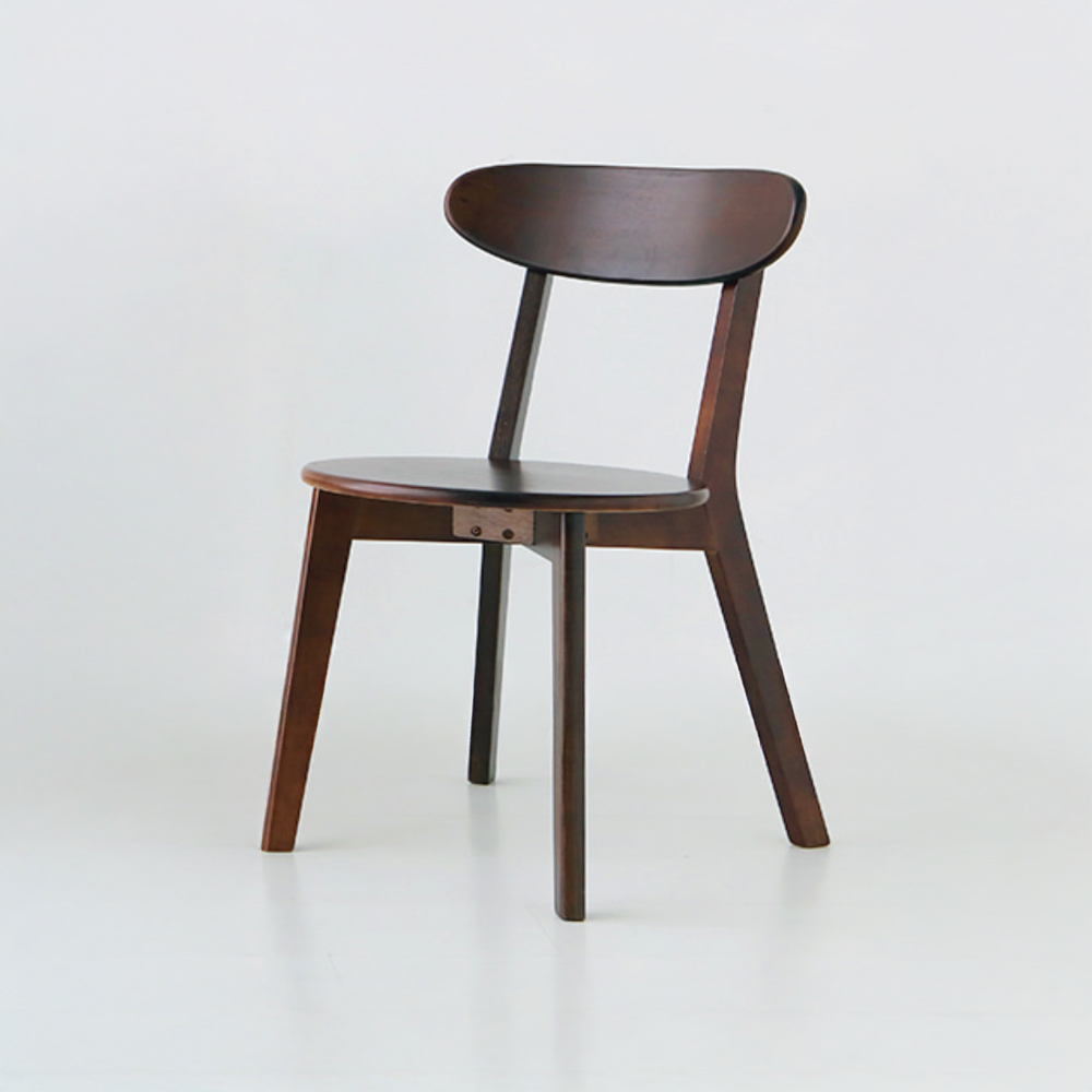 MUARA 원목의자 고무나무 브라운 1092.5216