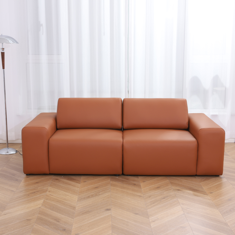 모던홈즈 천연소가죽 리프트업 스윙 모듈 소파