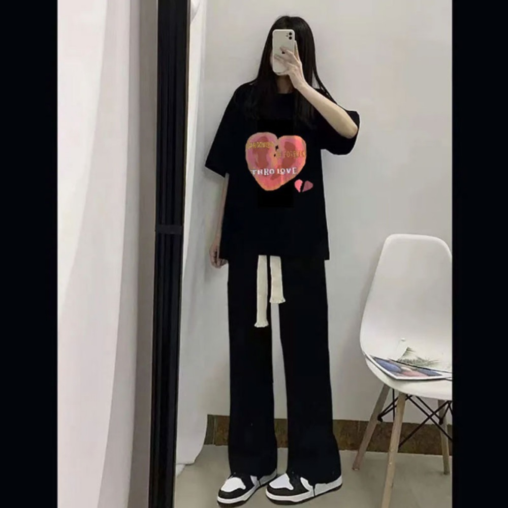 미우새 402회 풍자 티셔츠 반팔 루즈한 오버핏 의상 옷 패션 - 상세 이미지 4