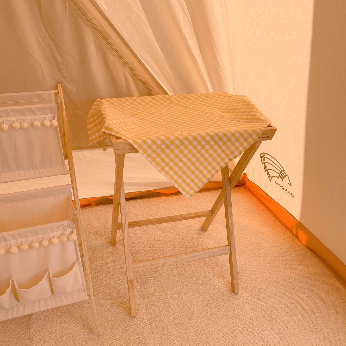 미니테이블보 캠핑 쉘프 협탁보 전자렌지커버