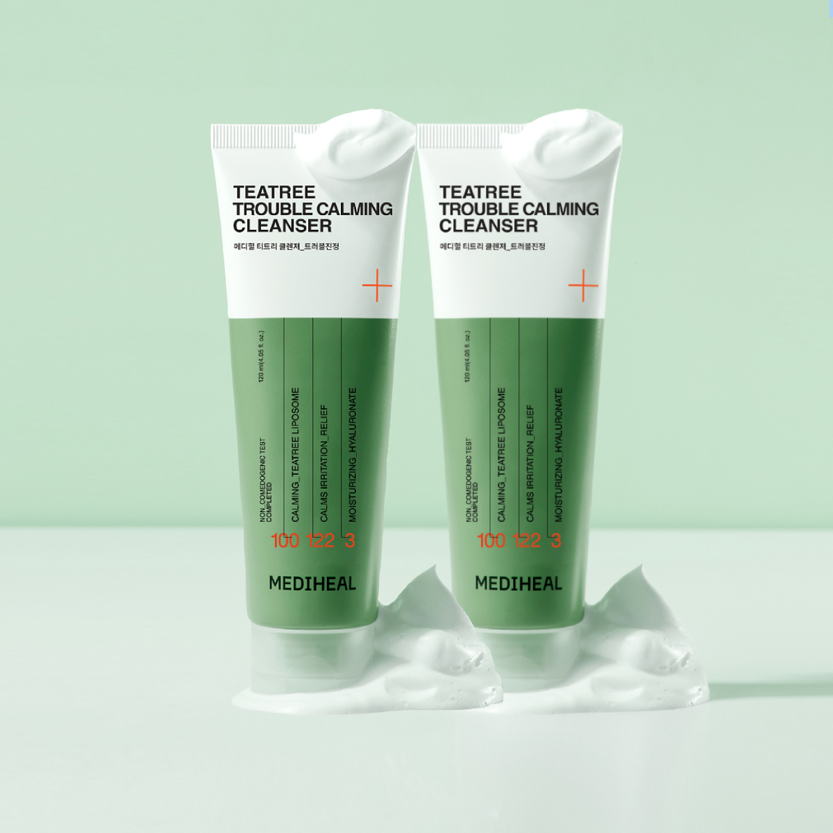 메디힐 티트리 트러블진정 클렌징폼 / 저자극 약알칼리성 120ml, 2개 - 상품 이미지