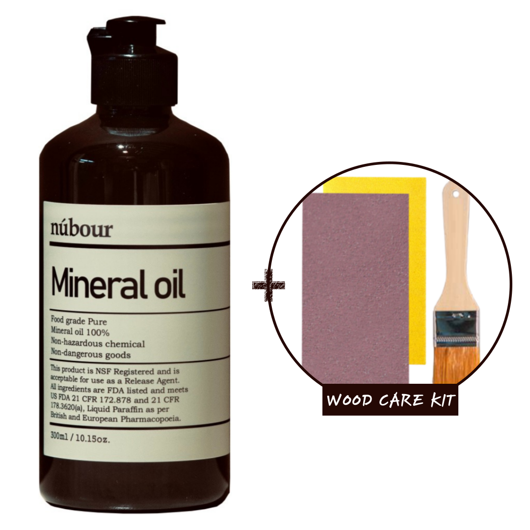 나무 도마 오일 관리 원목 미네랄 전용 오일링 키트B