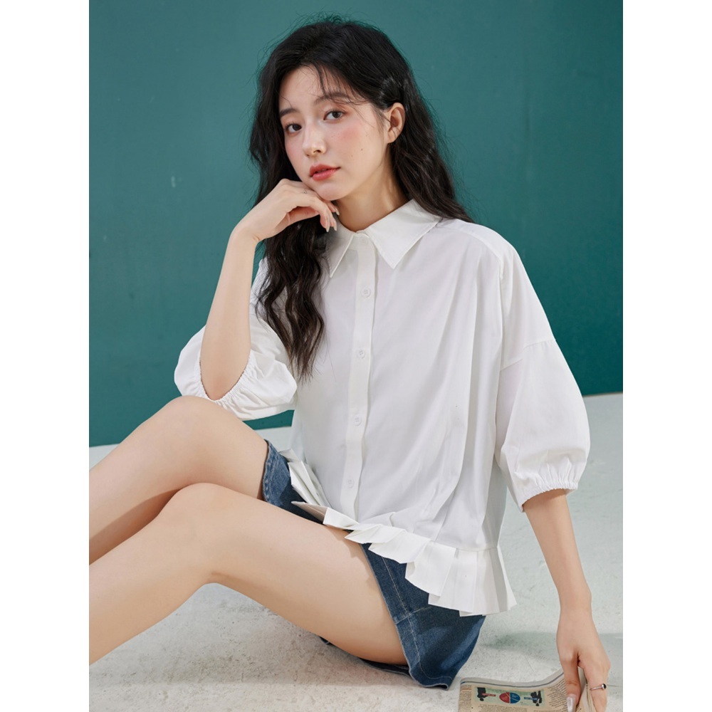 용감무쌍 용수정 47회 이승연 블라우스 셔츠 민경화 퍼프 슬림 의상 옷 패션 - 상세 이미지 4
