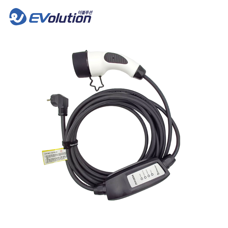 전기차충전기 가정용 완속 충전케이블 DUOSIDA 16A 220V 휴대용 르노 삼성 7핀