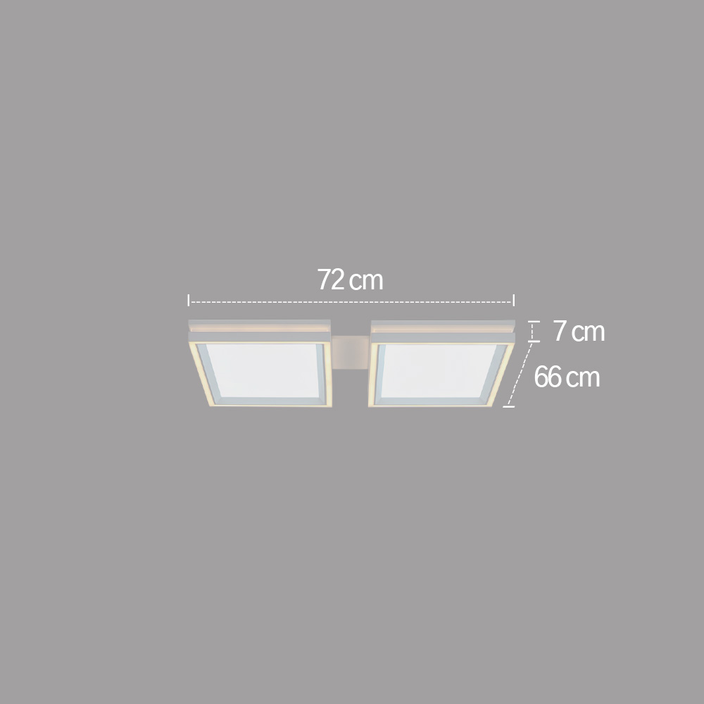 LED등 LED거실 천장 조명 P타입 60W (브라켓 포함) - 상세 이미지 5
