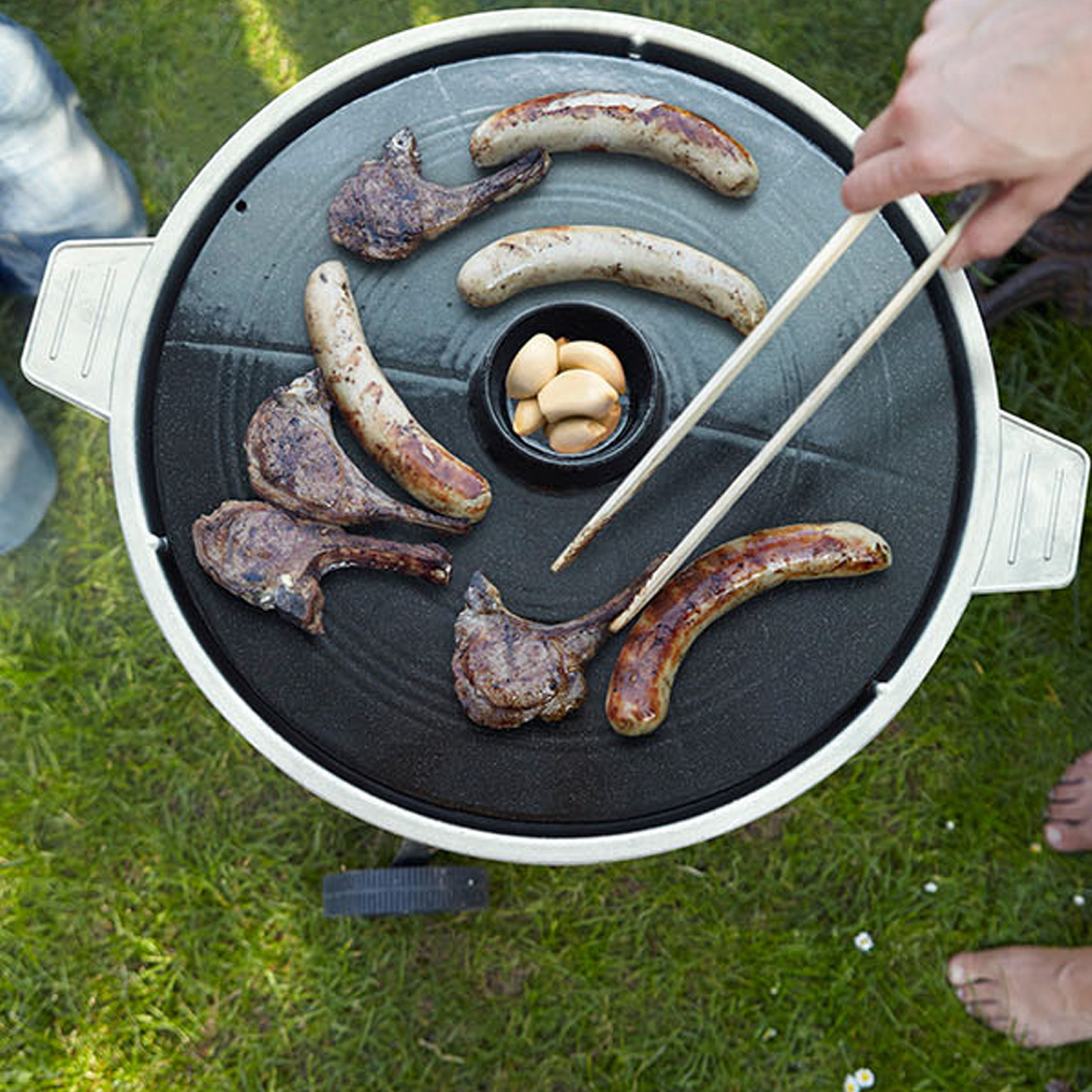 맥반석코팅 야외 업소 가정용 마늘 솥뚜껑 고기불판