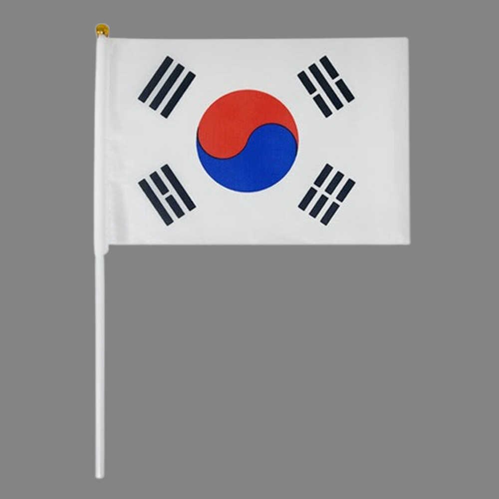 14x21cm 태극기 수기 행사용 손 국기 소형 작은 미니 응원 응원용 깃발 휴대용 축구 - 상품 이미지