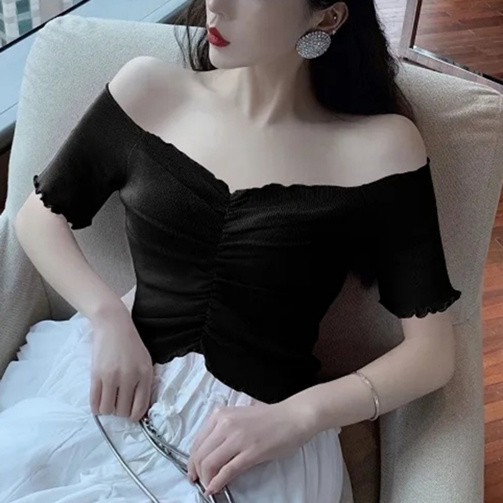 전참시 307회 트리플에스 S5 김유연 티셔츠 오프숄더 긱시크 심플 의상 옷 패션 - 메인 이미지
