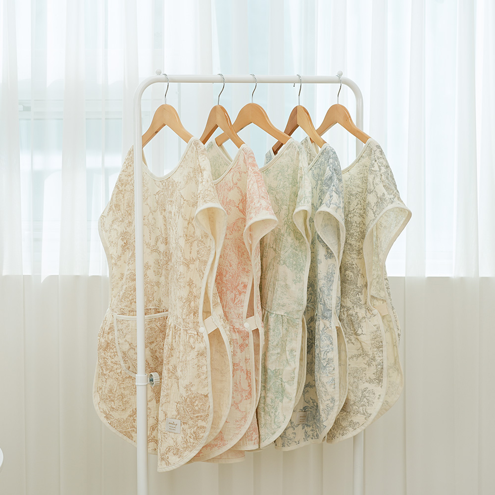 이몽 뜨왈드주이 엄마 턱받이 앞치마 수유가리개 침받이 이유식 아기 트림패드