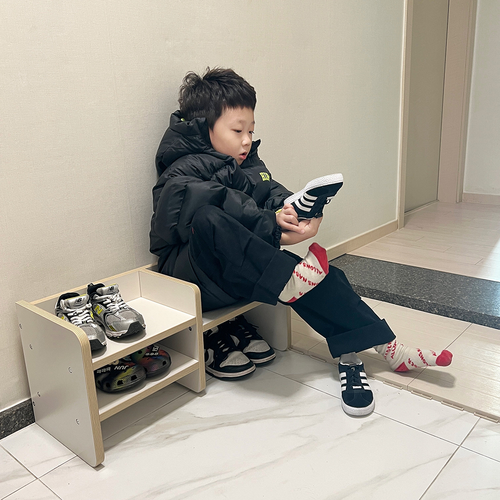 비노즈 아기 슈벤치 신발 의자 유아 현관 벤치