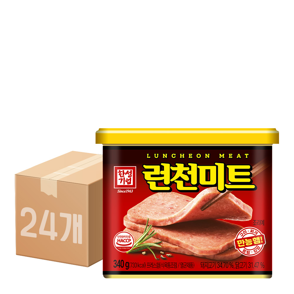 한성기업 런천미트 340g 24개 : 푸드뱅크주식회사