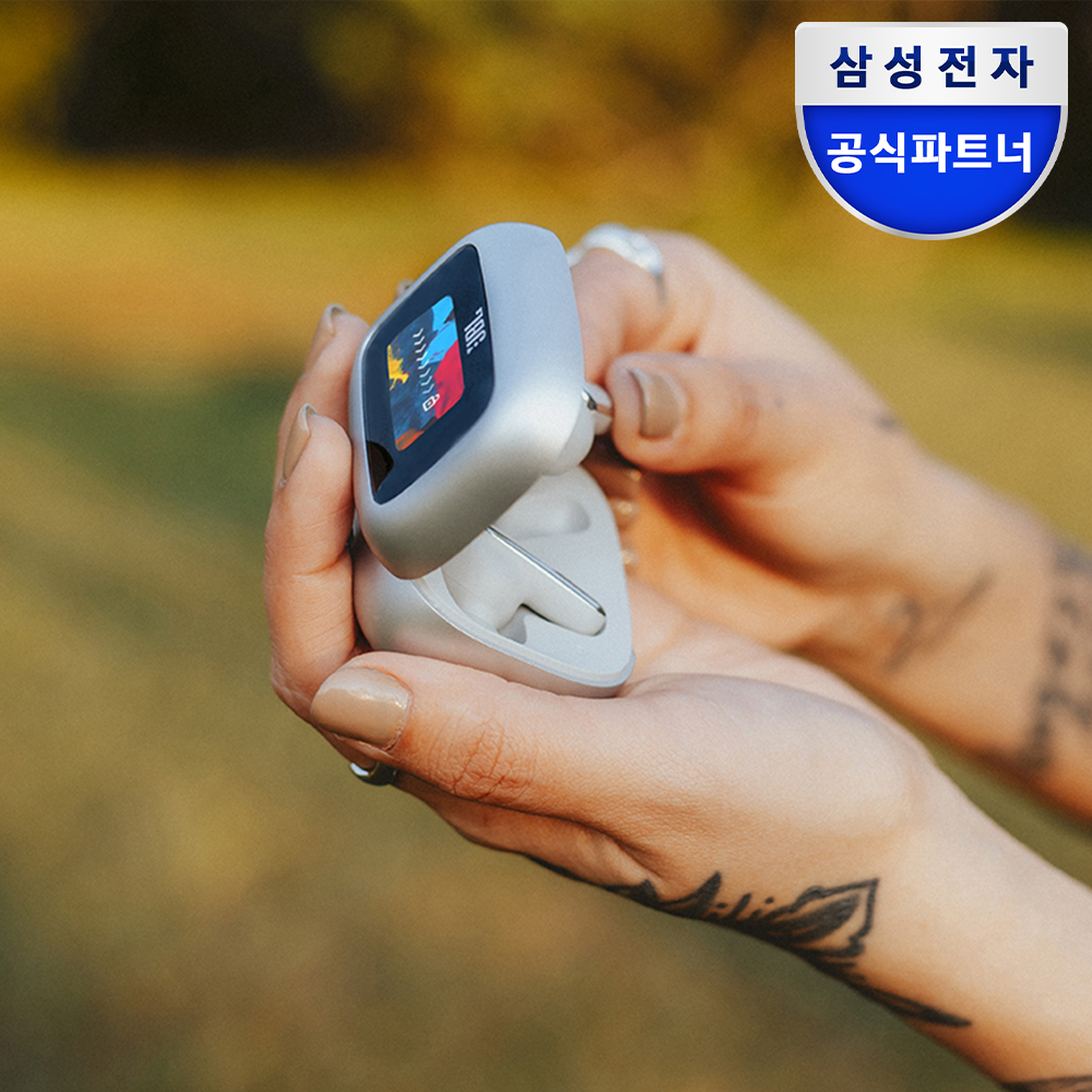 삼성전자 JBL LIVE BEAM3 블루투스 무선 이어폰 디스플레이케이스 실버 - 메인 이미지