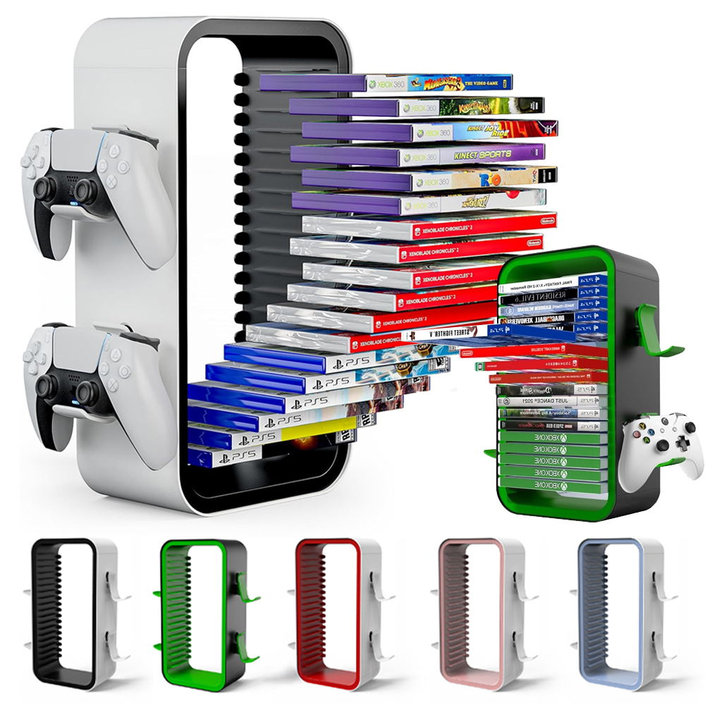 PS5 게임타이틀 수납장 18P 게임패드 거치대 파워업 PS4 XBOX 닌텐도스위치2