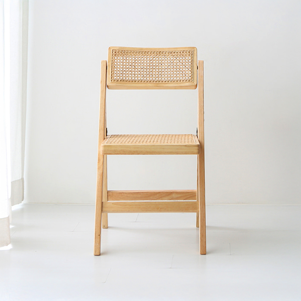 RAMIRA 테이블 12080 HPL 라운드형  + POLIM 접이식 라탄의자 2인세트