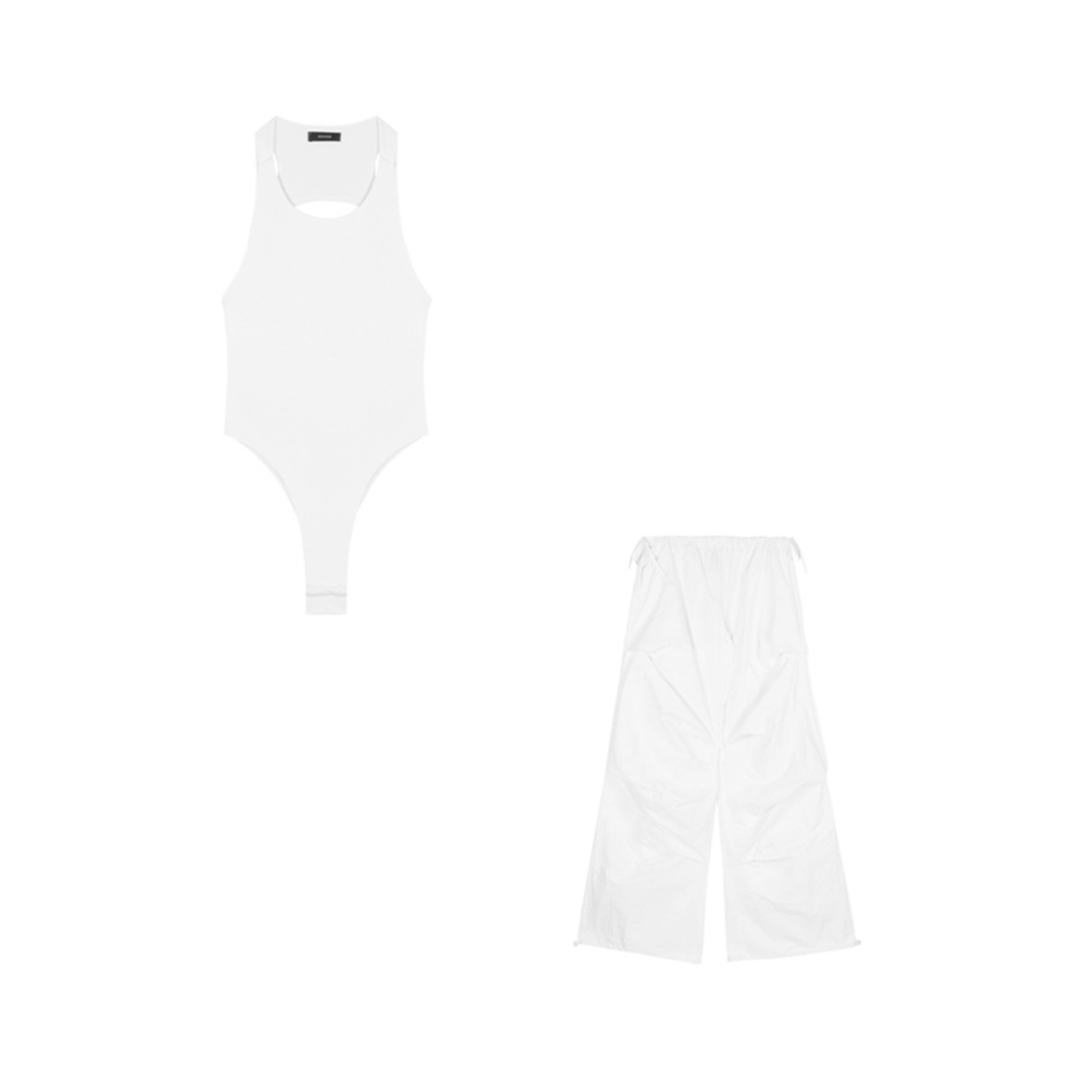 언니네산지직송 1회 안은진 팬츠 바지 하이웨스트 나일론 의상 옷 패션 - 상세 이미지 2