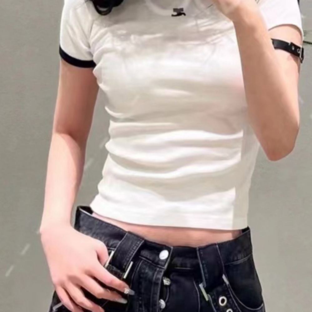 놀면 뭐하니 241회 박진주 티셔츠 반팔 슬림핏 크롭 의상 옷 패션 - 상품 이미지
