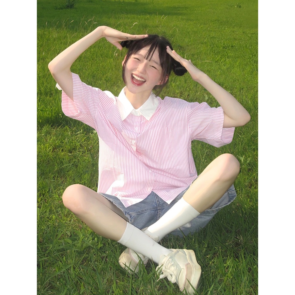 나솔사계 70회 조현아 셔츠 블라우스 핑크 카라넥 오피스 의상 옷 패션 - 상세 이미지 4