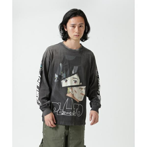 세인트 미카엘 SAINT MICHAEL X PLUTO LS TEE 긴팔 티셔츠 블랙 - 상세 이미지 3