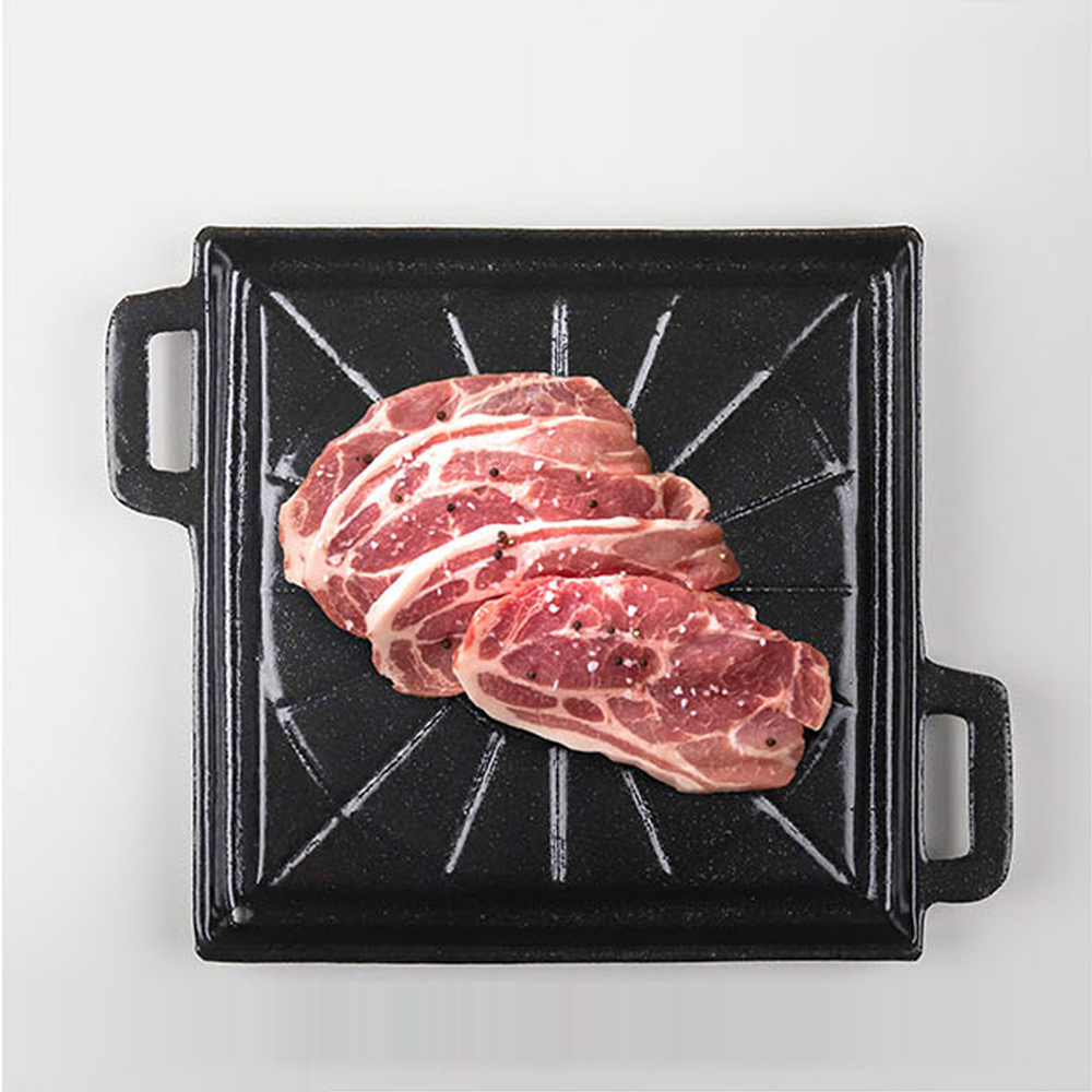 맥반석코팅 야외 업소 가정용 마늘 솥뚜껑 고기불판