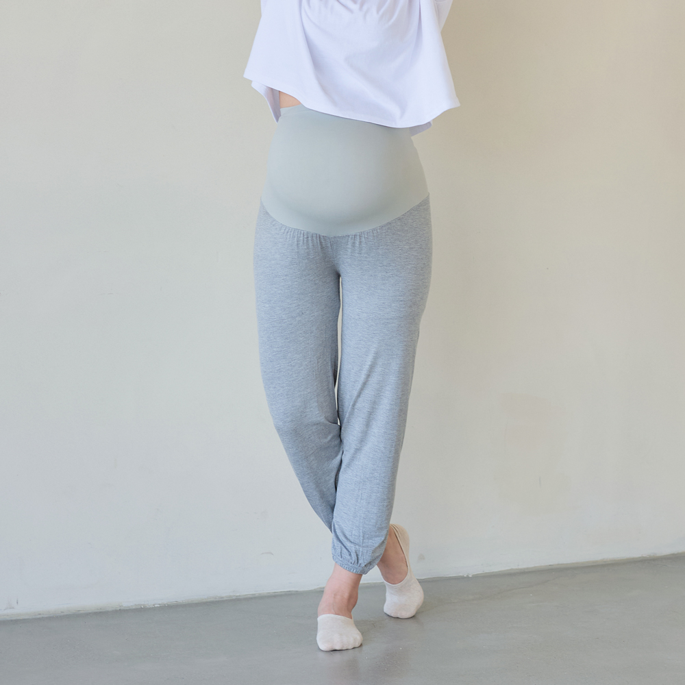 임산부 요가 바지 운동복 요가복 필라테스복 조거 팬츠 - 상세 이미지 4