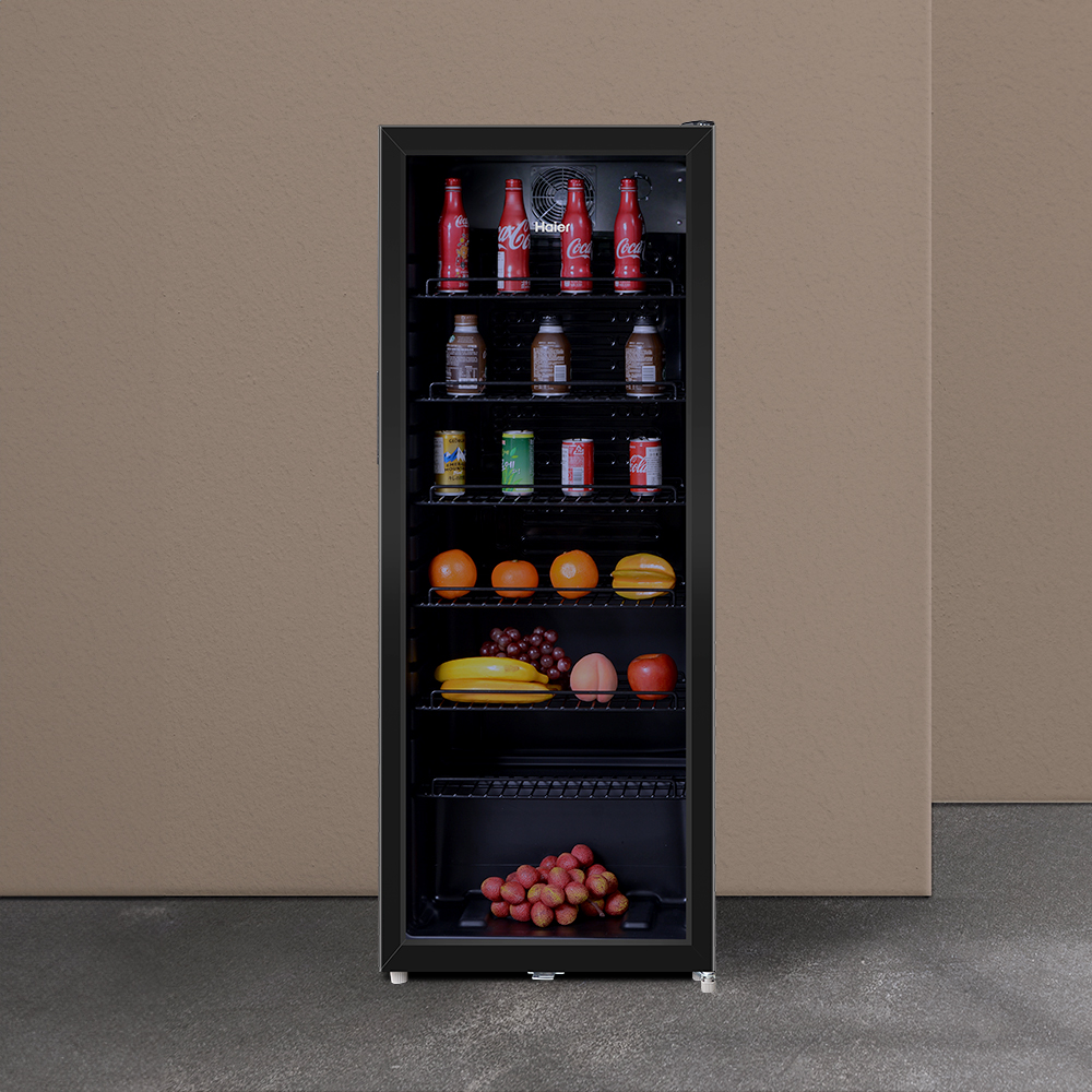 하이얼 아쿠아 홈바 소형 쇼케이스 냉장고 HSC248MHB 244L