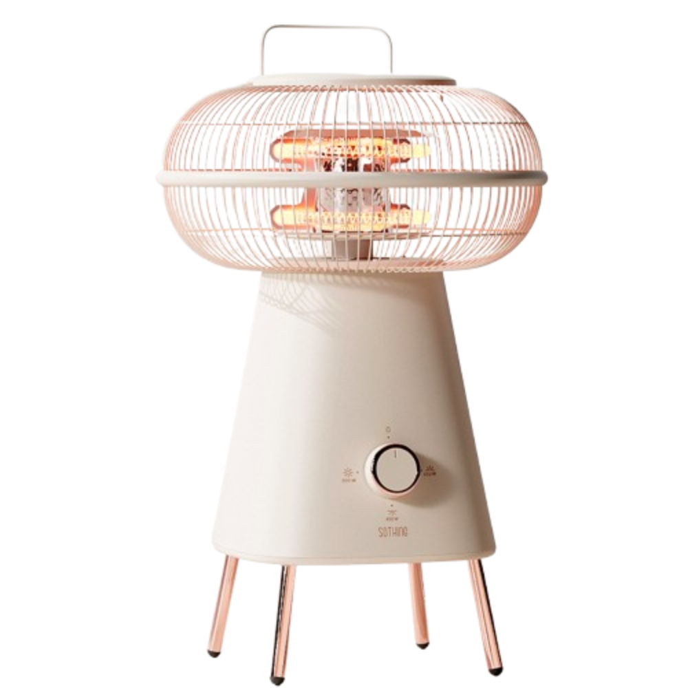 HDPE 카본발열 원적외선 360도 전기히터 가정용 사무실 업소용 캠핑 난방기 오방난로