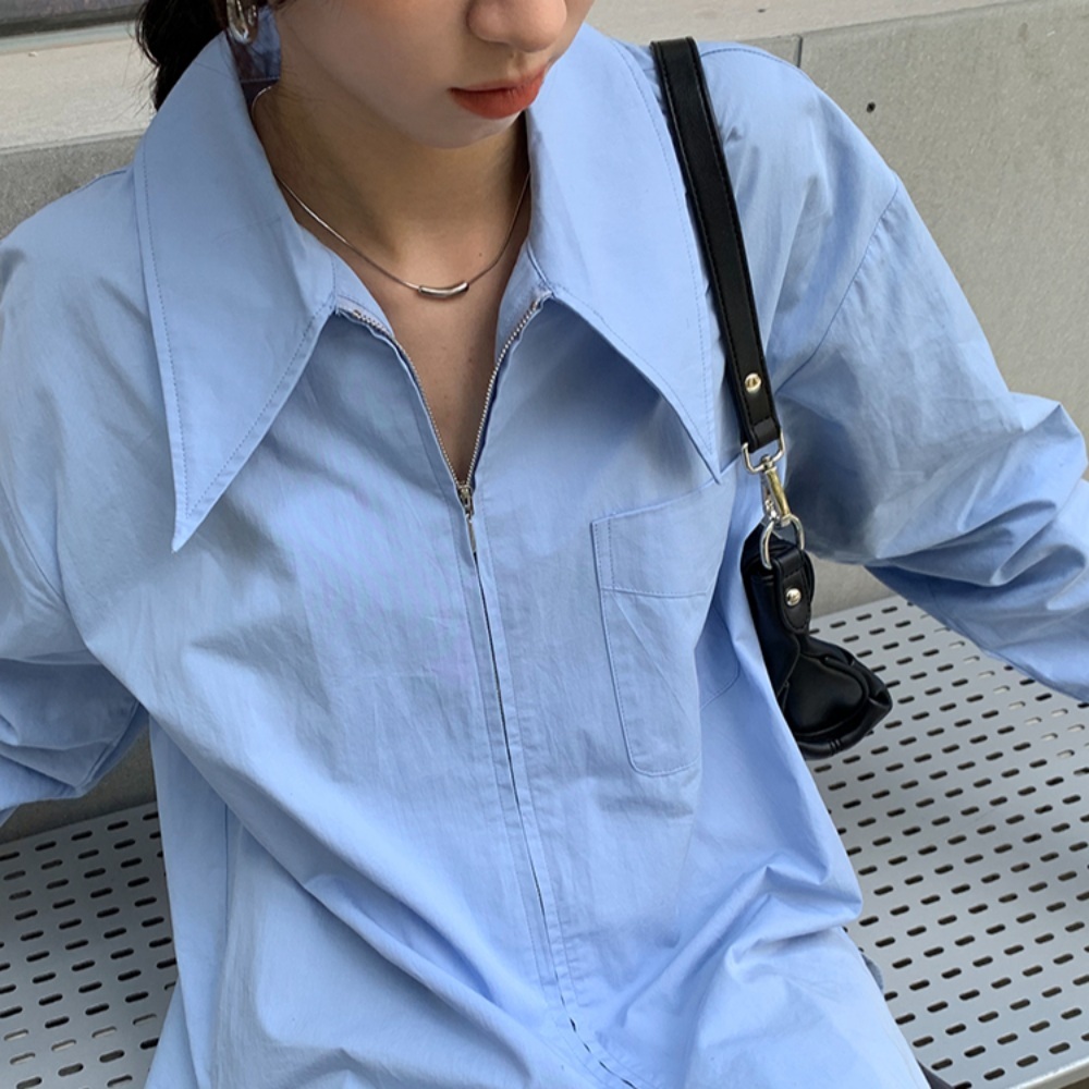 전참시 306회 홍현희 셔츠 블라우스 빅카라 하객룩 간절기 의상 옷 패션 - 상품 이미지