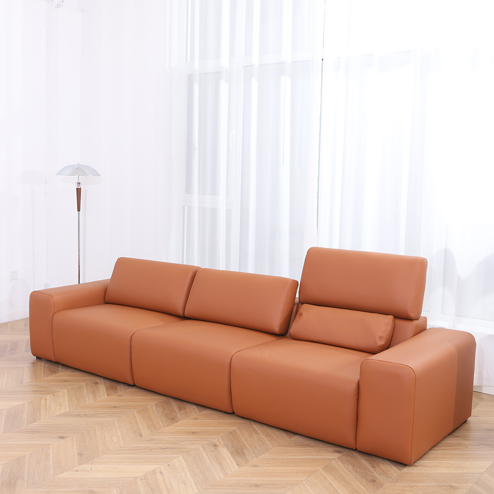 모던홈즈 천연소가죽 리프트업 스윙 모듈 소파