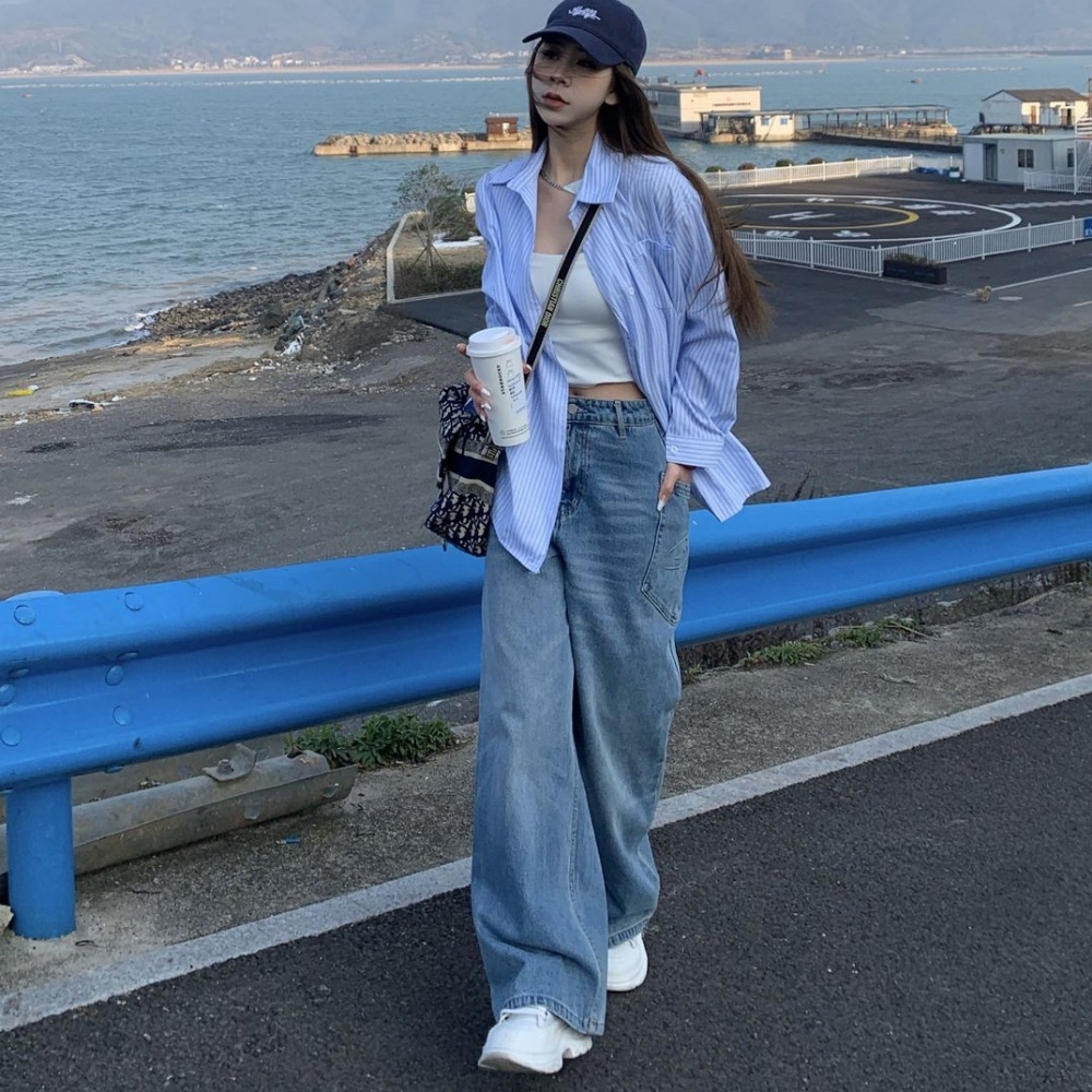 용감무쌍 용수정 46회 엄현경 셔츠 블라우스 용수정 오버핏 간절기 의상 옷 패션 - 메인 이미지