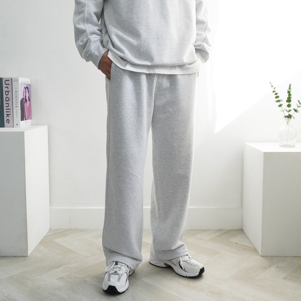 프리미엄 수피마 헤비 절개 스트링 와이드 트레이닝 팬츠 4color - 상세 이미지 5