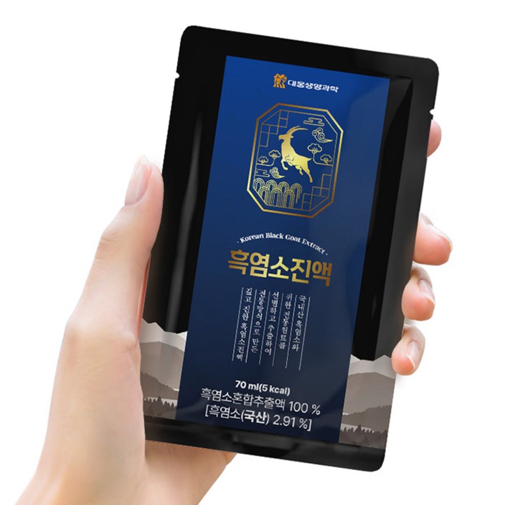 흑염소진액 효능 흙염소 염소즙 엑기스 임산부 어린이 청소년 식육추출가공품 70ml 30포 이미지 6