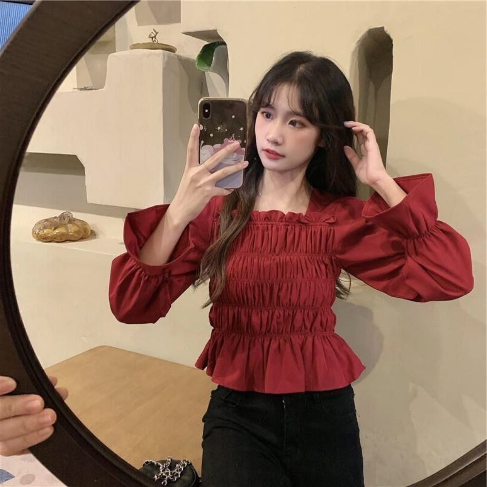 전참시 307회 트리플에스 S7 김나경 블라우스 셔츠 스퀘어넥 셔링 의상 옷 패션 - 상세 이미지 3
