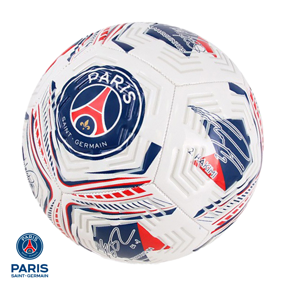 PSG 파리생제르맹 엠보화이트 팀사인 축구공 5호 - 상품 이미지