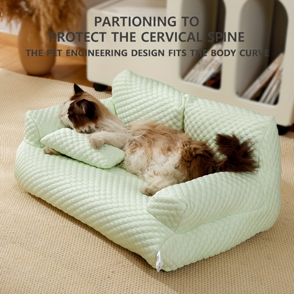 강아지 고양이 소파 사계절 시원한 푹신한 베드 쿨링