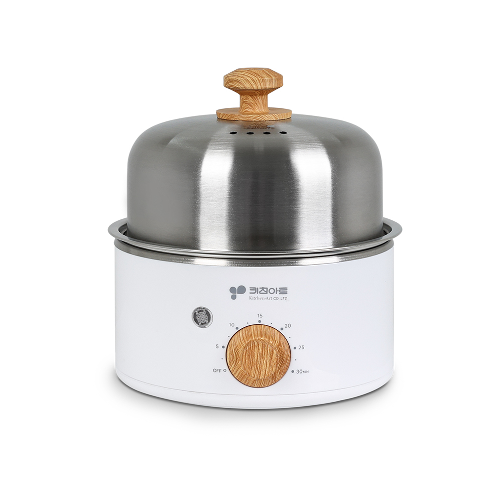 계란찜기 키친아트 올스텐 1단 에그 쿠커 계란 삶는기계